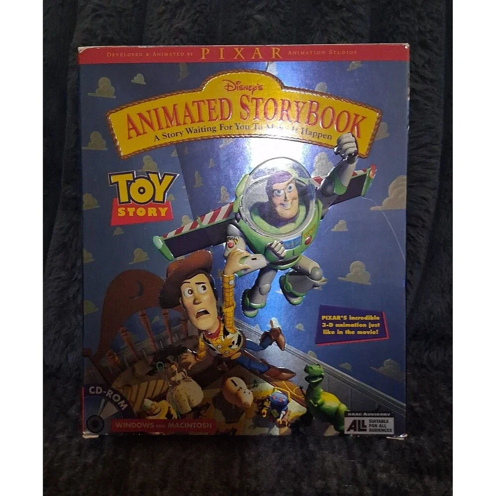 Vintage 1996 Hasbro Toy Story 3D animated Storybook